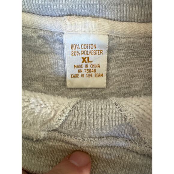 Vintage ‘91 Donnay Tennis New York Heather Gray XL Crewneck Sweatshirt - Picture 2 of 8